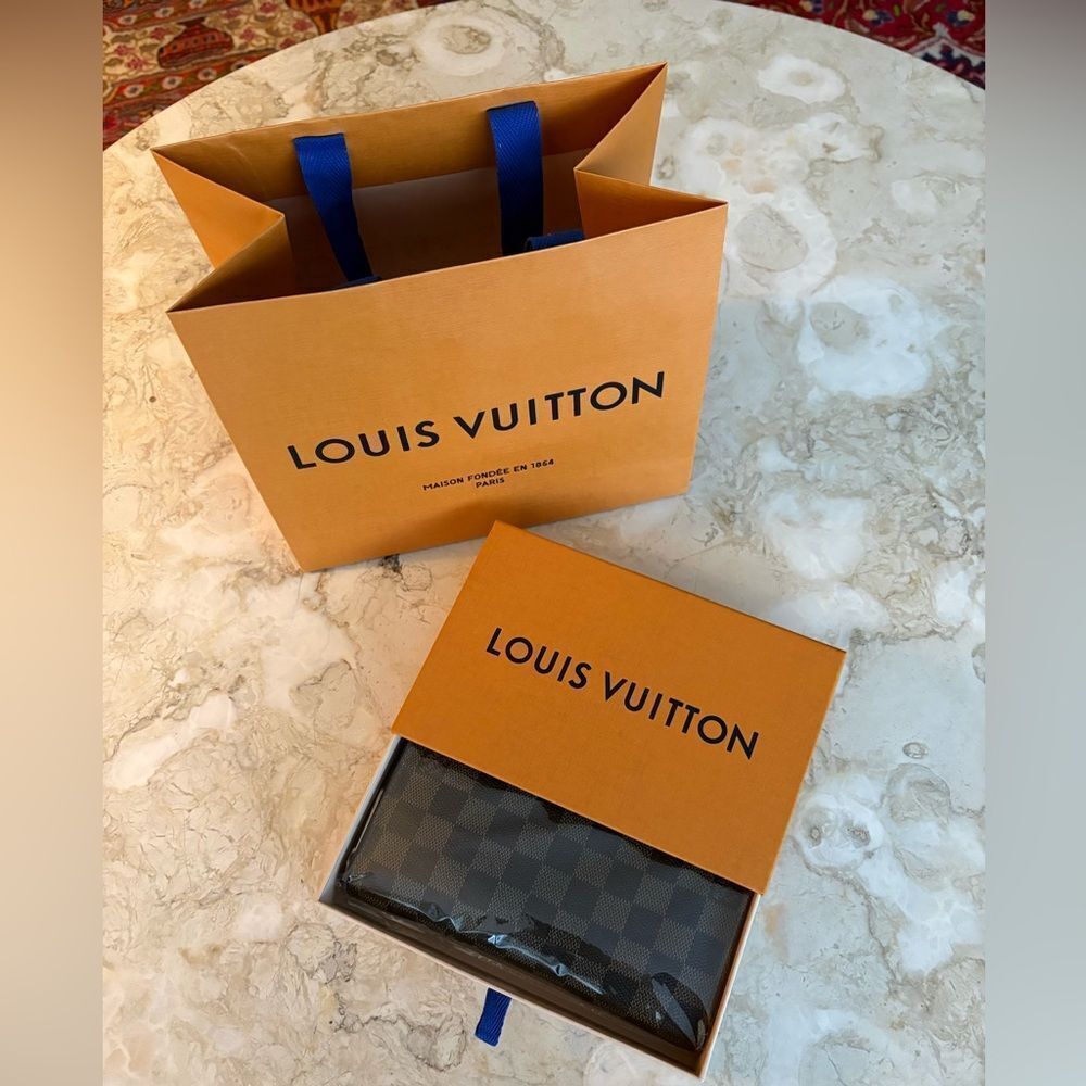 Louis Vuitton Damier Ebene Zippy Zip Around Long Wallet